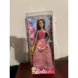 Princess Barbie Brunette 2010s Mattel Crown